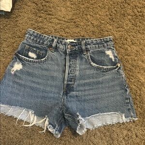 H&M Jean Shorts High-Waisted